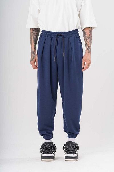 go gang own Toji Pleated Baggy Shawl with Elastic Waist and Legs