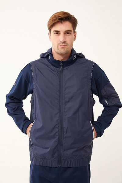 bilcee Ανδρικό μπλουζάκι με γιλέκο Navy Blue Fashion με φλις εσωτερικά 2010