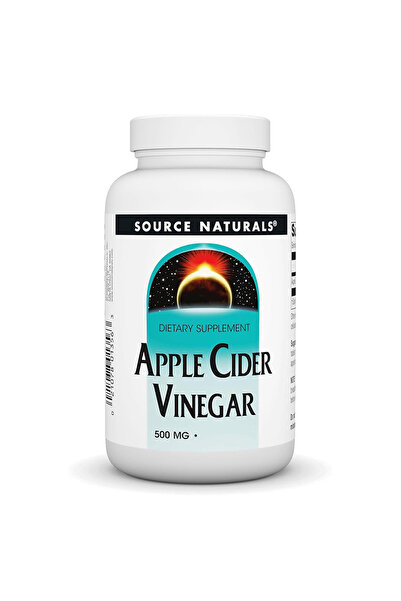 source naturals خل التفاح الطبيعي من سورس، 90 قرصًا، 500 ملجم