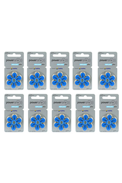 powerone Implant Plus 675 Işitme Cihazı Pili 60 Adet , Koklear Implant Pili , Cochlear Pili