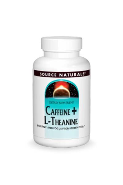 source naturals Caffeine + L Theanine, 120 Tablets