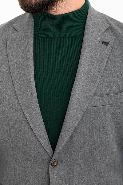 Mcr Straight Slim Fit Mono Collar Men's Jacket Gray - 40329.23K