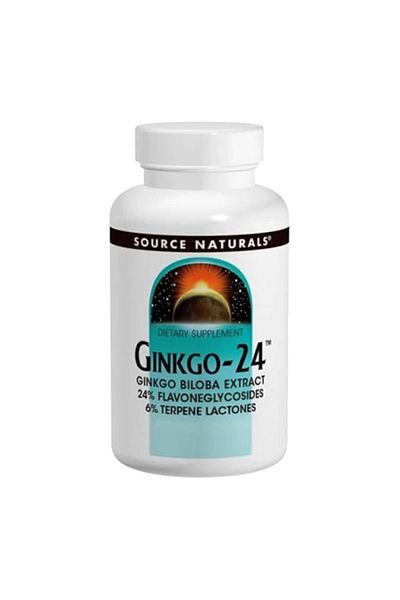 source naturals Ginkgo 24 Biloba, 40 mg, 60 Tablets