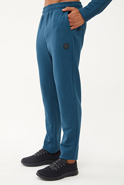 bilcee Erkek Petrol Yarım Fermuarlı Dik Yaka Sweatshirt Takım 1626