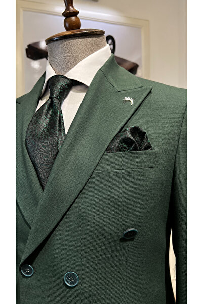 Guild Rubik Yeşil Kruvaze Takım Elbise