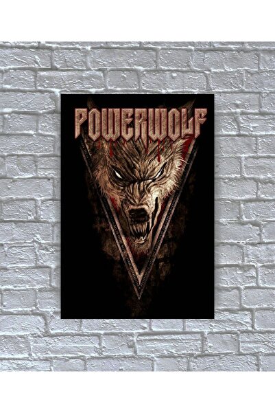 icase Tablou imprimat cu afișul trupei muzicale Powerwolf