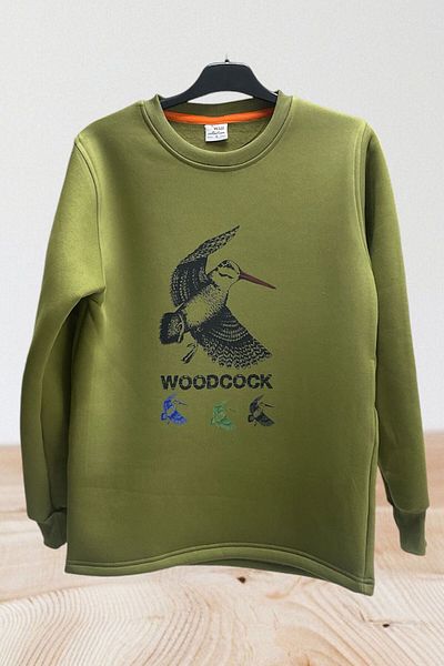 WİDİ Φούτερ Hunter HUNTING Partridge Printed - 100% βαμβάκι, λαιμόκοψη, κανονική εφαρμογή