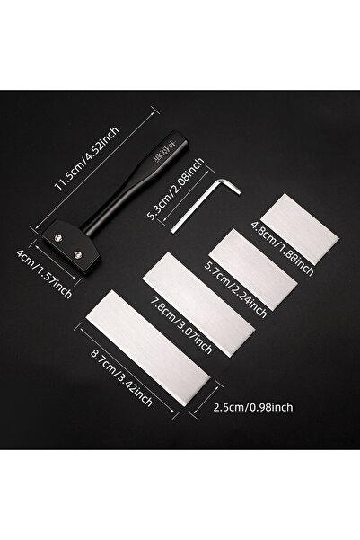 Choice 6Pcs-1Set Detachable Leather Flat Punch Chisel Cutter Mold - Leathercraft Purse Card Wallet Leatherw