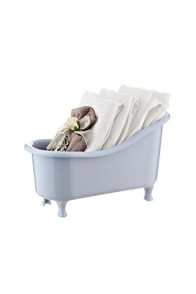 Viyalente Coș Organizator Decorativ în formă de Mini Cadă pentru Bucătărie Baie Tp-582