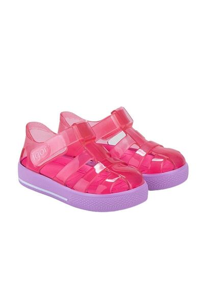 IGOR Star Bicolor Kids Sandals Shoes S10270-018Fucsia