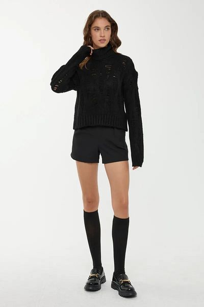 Hiccup Pulover tricotat cu guler înalt cu model