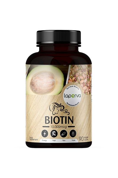 Laperva Biotin, 10000 mcg, 90 Veggie Capsules