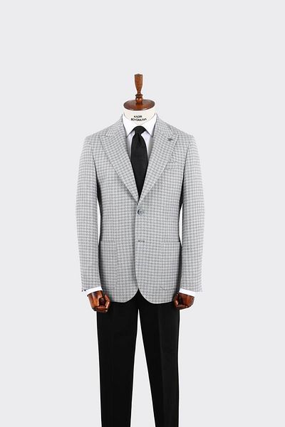 Kadir Büyükkaya Swallow Collar Men's Jacket-Kax5110S