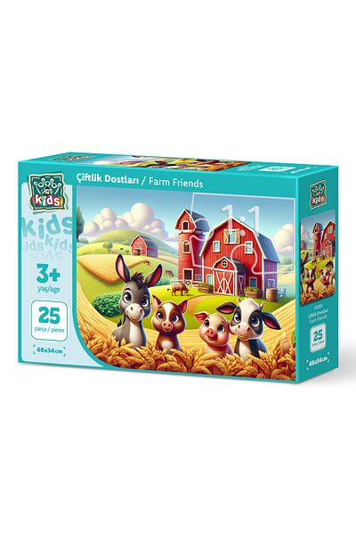 Art Puzzle Art Child Farm Friends 25 Piece Puzzle