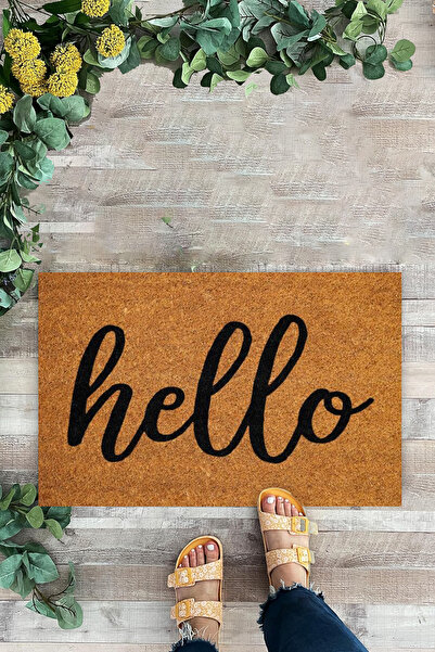 KARMAT Hello Written Mat, Interior and Exterior Multi-Purpose, Decorative Mat