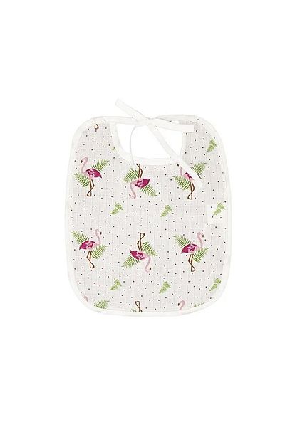 Kentsoylu Organic Muslin Flamingo Bib 28X24 cm