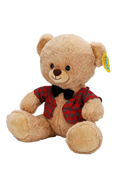 Genel Markalar Kıyafetli Peluş Ayı 32 cm - Papyonlu Peluş Ayı