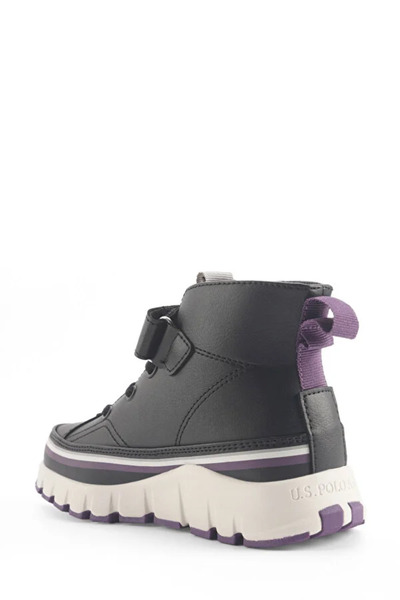 U.S. Polo Assn. U.S. Polo Assn. Keltes 4 Pr Phlon Light Sole Velcro Ankle Children's Sports Shoes Black