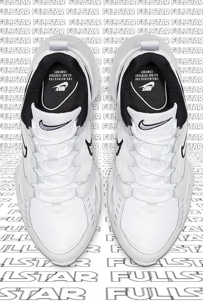 Nike Air Heights White Sneakers - Genuine Leather and Textile Casual Sneakers
