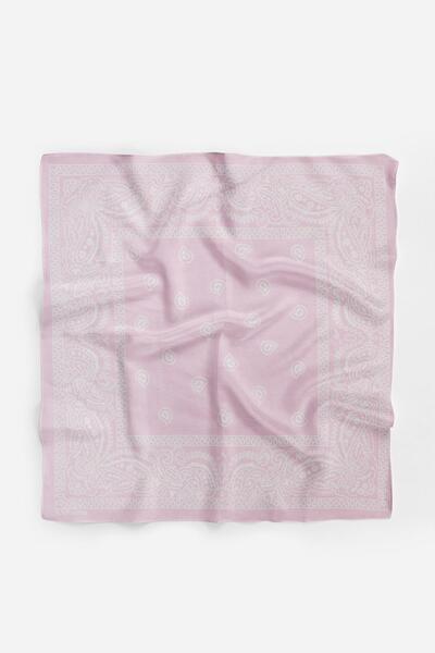 New Obsessions Shawl Patterned Square Cotton Bandana Scarf