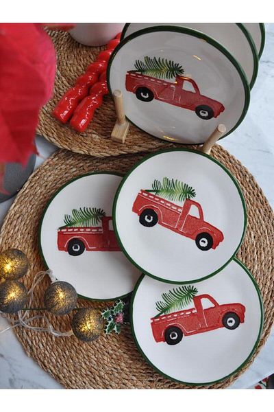 M'art Home New Year 2025 Love Cars Mini Set of 6 - 15 Cm.