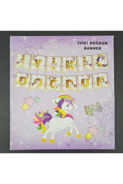 esen Πανό για τα γενέθλια Unicorn - Άνετο και κομψό σχέδιο
