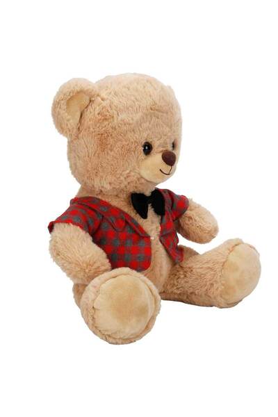 Genel Markalar Kıyafetli Peluş Ayı 32 cm - Papyonlu Peluş Ayı