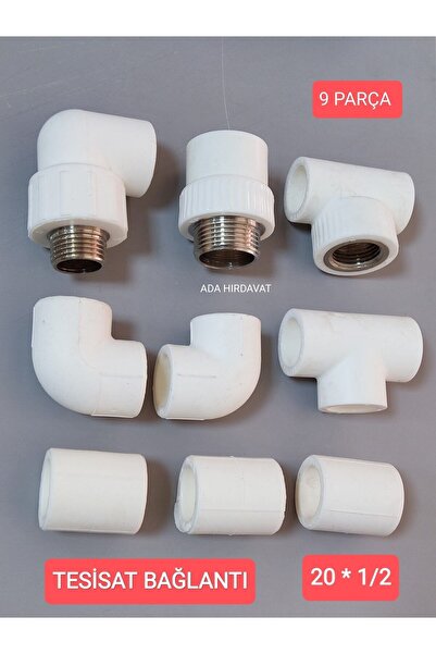 ADA HIRDAVAT Pvc Boru 20*1/2 Pprc Kalorifer Doğalgaz Su Tesisatı Bağlantı Par...