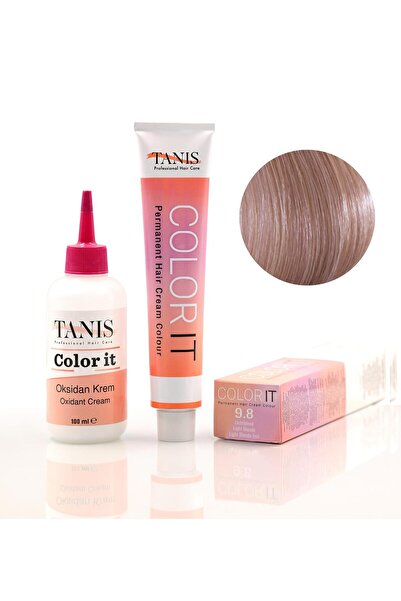 TANİS PROFESSİONAL COLOR-IT (100 ML) Permanent Saç boyası 9.8 (Light Blonde İ...