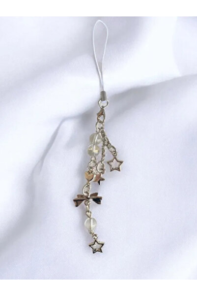 ALLStore Fiyonk,Kurdele Yıldızlı Boncuklu İpli ,Anahtarlık,Telefon Aksesuarı ...