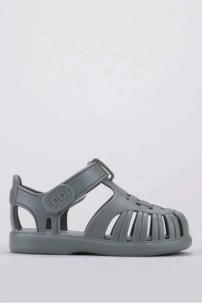 IGOR Tobby Solid Kids Sandals Shoes S10271-013verde/grey