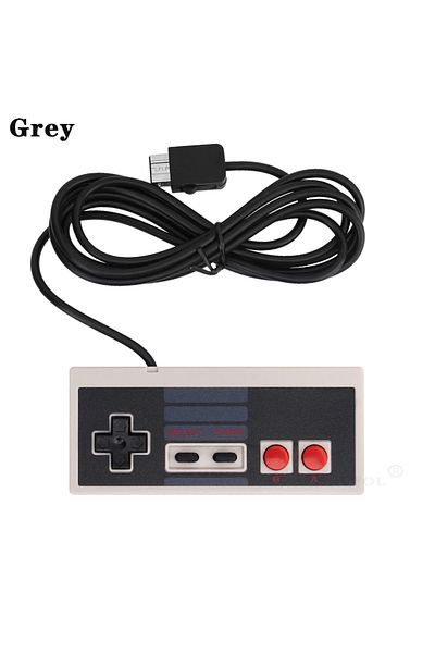 Choice وحدة تحكم ألعاب سلكية باللون الرمادي من دروبشيبينغ لألعاب نينتندو NES Mini Classic Edition