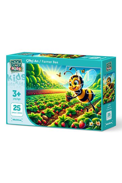 Art Puzzle Art Child Farmer Bee 25 Piece Puzzle