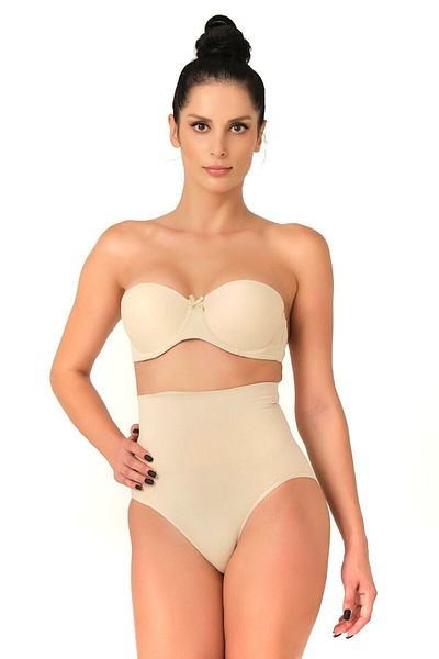 Cecimer Seamless Low Waist Double Slip Panty Corset, Reducing 1 Size