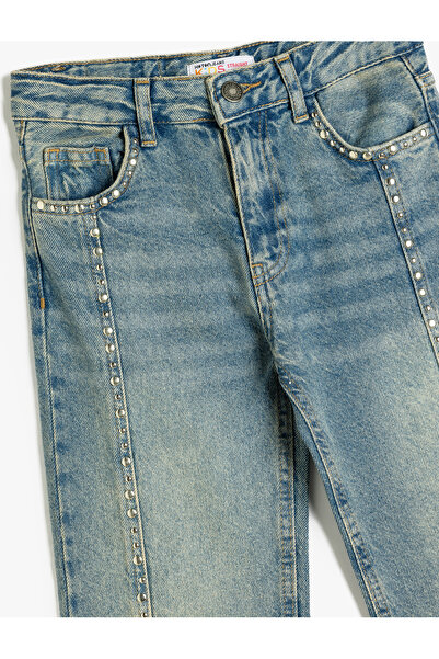 Koton Farmer nadrág egyenes szárú zseb pamut - egyenes farmer