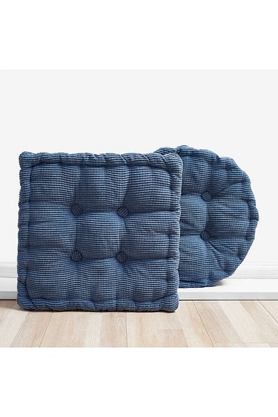 Choice Blue Thicken Square Corncob Tatami Seat Office Chair Cushion Soft Sofa for Home Floor Decor Textile