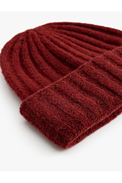 Koton Basic Knitted Beret with Fold Detail