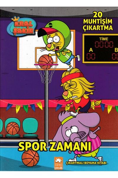 Karma Kitaplar Kral Şakir - Sport Time (Painting) Missing Piece Publications Book (with Protection Bag)