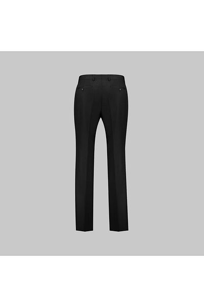 Sarar Woven Fabric Classic Mold Wool Fabric Black Trousers