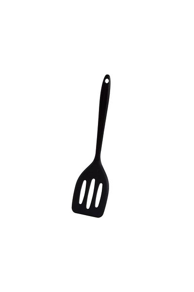 Choice Black Small Silicone Dpatula Heat-resistant And Non Stick Pan Frying Spatula Flat Bottom Pan Spatula