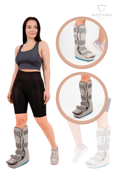 Akestoria Med Havalı Yürüme Botu, Cat Air Walker Stabilizasyon Ortezi (UZUN) ...