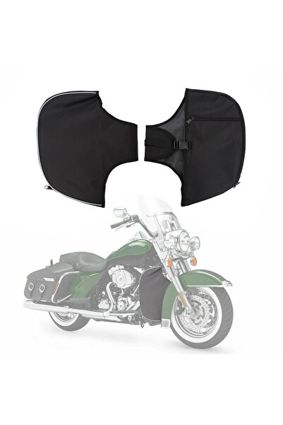 Choice Motorcycle Soft Lowers Elephant Ears Leg Warmer Bag Chaps w/ Storage F...