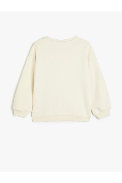 Koton Long Sleeve Crew Neck Printed Sweatshirt