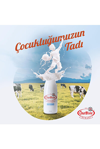 ÖzerHisar Cam Şişe Ayran / 1 Litre / 6 ' Lı