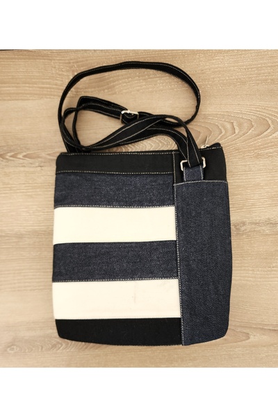 myyasminhome Askılı, Patchwork Kot Çanta %100 Handmade