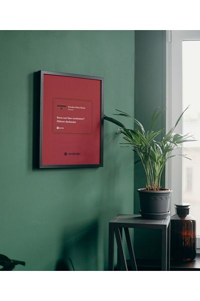 Arthopia Spotify Lyrics Smoke Is Better Than You Διακόσμηση Αφίσα ζωγραφικής με κορνίζα υψηλής ποιότητας