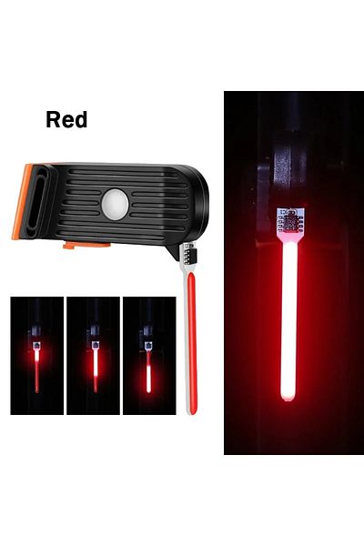 BUCKLOS RED Bicycle Rear Lights Flowing Water Lamp Rechargeable Mountain Road Bike Cycling Tail Lights Water