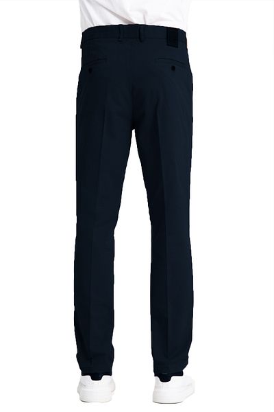 Varetta Ανδρικό παντελόνι με τσέπη Navy Blue Casual Chino Regular Cut Lycra Canvas