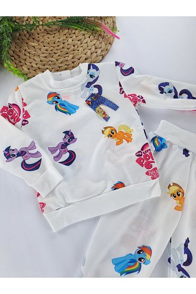 Butik Set pijamale imprimate pentru băieți/fete, 2 fire fără lână