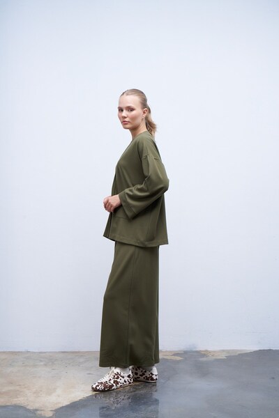 QANU Khaki Maria Cardigan